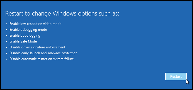 Windows-10-restart-to-disable-driver-signing-enforcement