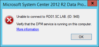 DPM-Console-error-id-948-unable-to-connect
