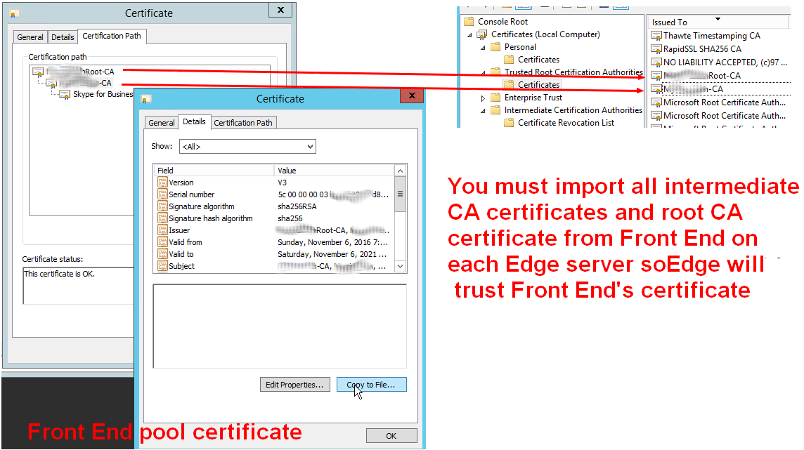 import-ca-certificate-skype-for-business-edge-0x80090325(SEC_E_UNTRUSTED_ROOT)