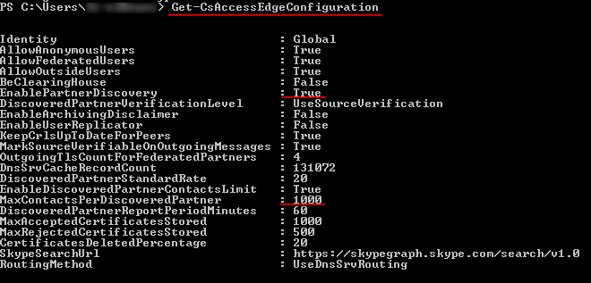 Get-CsAccessEdgeConfiguration