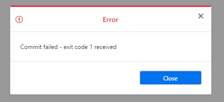 commit failed exit code 1 github desktop