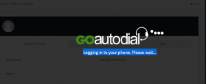 Goautodial-Logging-in-to-your-phone-Please-wait